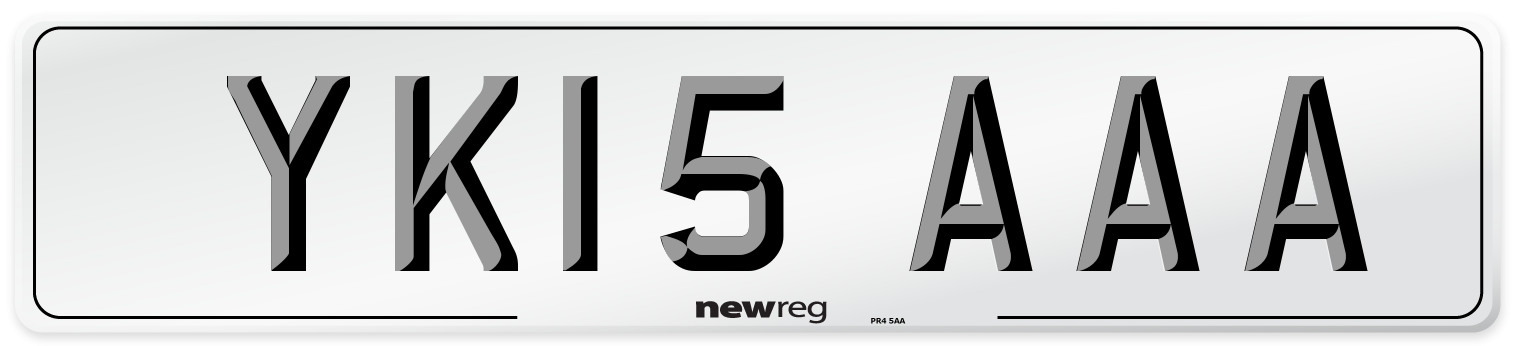 YK15 AAA Number Plate from New Reg